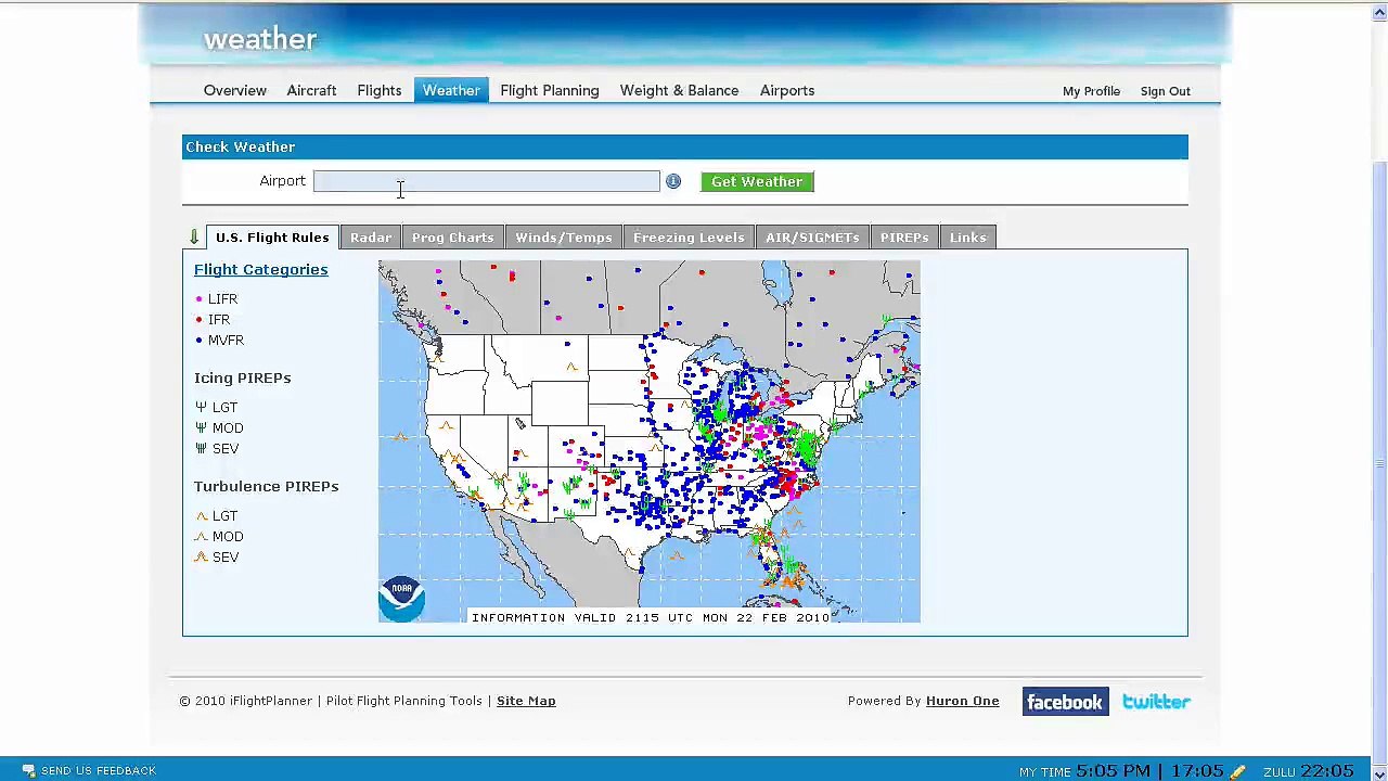 Weather Center | iFlightPlanner.com