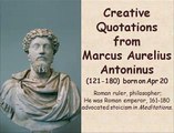 Creative Quotations from Marcus Aurelius for Apr 20