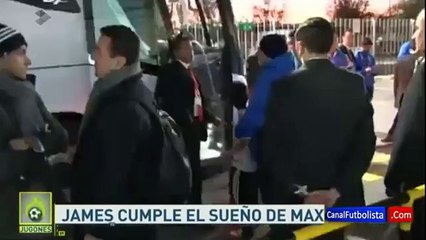 James Rodríguez cumple el sueño de un niño chileno • Copa América 2015