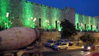 The 7th International Festival of Light in Jerusalem's Old City 2015 Israel -