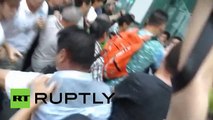 Hong Kong fist fight: Occupy Central protesters brawl with opponents