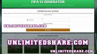 Unlimited Coins and FIFA Points FIFA 15 Ultimate Team Updated Hack OnlineNo Download