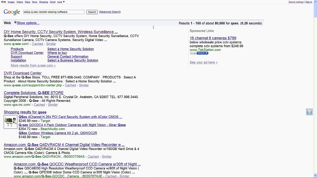 Qsee DVR How to do Remote Viewing, Find and Setup CMS Software video Dailymotion