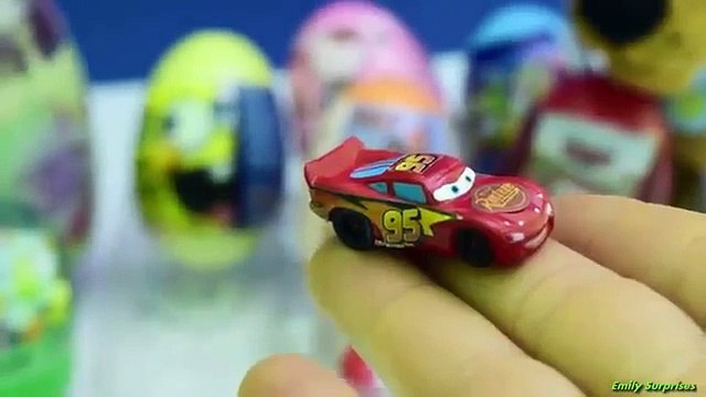 kinder surprise eggs mickey mouse play doh spongebob barbie cars disney princesses talking tom