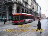 Bologna, filobus e autobus in centro