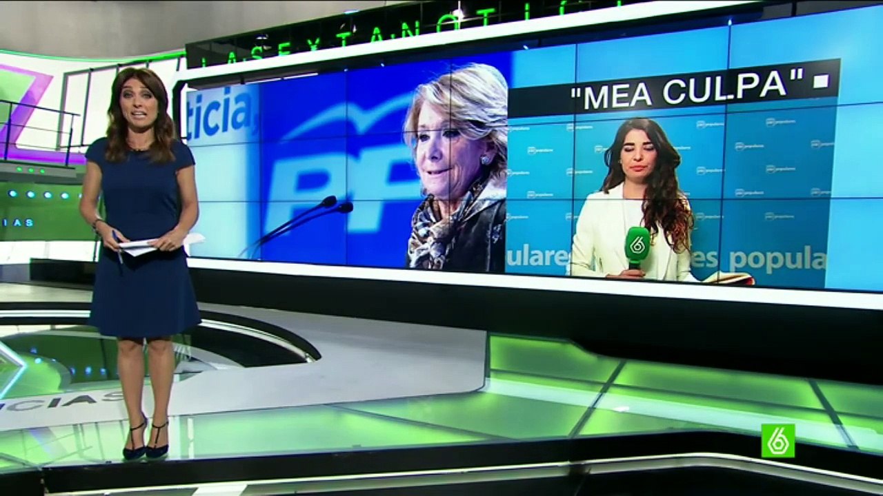 laSexta Noticias 14-00 - Esperanza Aguirre- -No presentaré mi candidatura