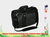 Contour 15 Notebook Carrying Case Ballistic Nylon Zippered Black