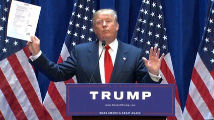 Trump 'Not Trying to Brag,' Announces His Net Worth