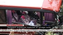 OgresTV: Bez komentāriem: Salaspilī autobuss saduras ar smago auto (24.09.2012)