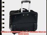 McKleinUSA CLINTON 88445 Black 17 Detachable-Wheeled Laptop Case