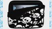 10 inch Rikki KnightTM Swirl of Skulls Design Laptop sleeve - Ideal for iPad 234 iPad Air Galaxy