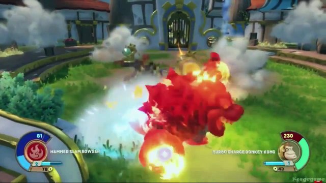 Donkey Kong & Bowser in Skylanders Superchargers - E3 2015 Gameplay [ HD ]