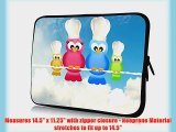 15 inch Rikki KnightTM Colorful Owl family Chef and Bakers Design Laptop Sleeve