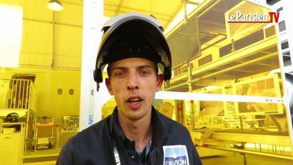 Salon du Bourget : une chaîne de montage d'avion reconstituée