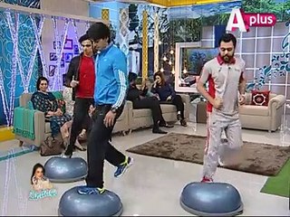 Exercise by the professional trainers in Good Morning Zindagi
