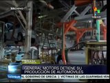 General Motors detiene producción en Brasil