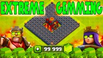 Clash Of Clans - EXTREME! $2600 IN GEMS! Gemming to MAX BASE _FUNNY MOMENTS   MAX LVL DEFENSES_