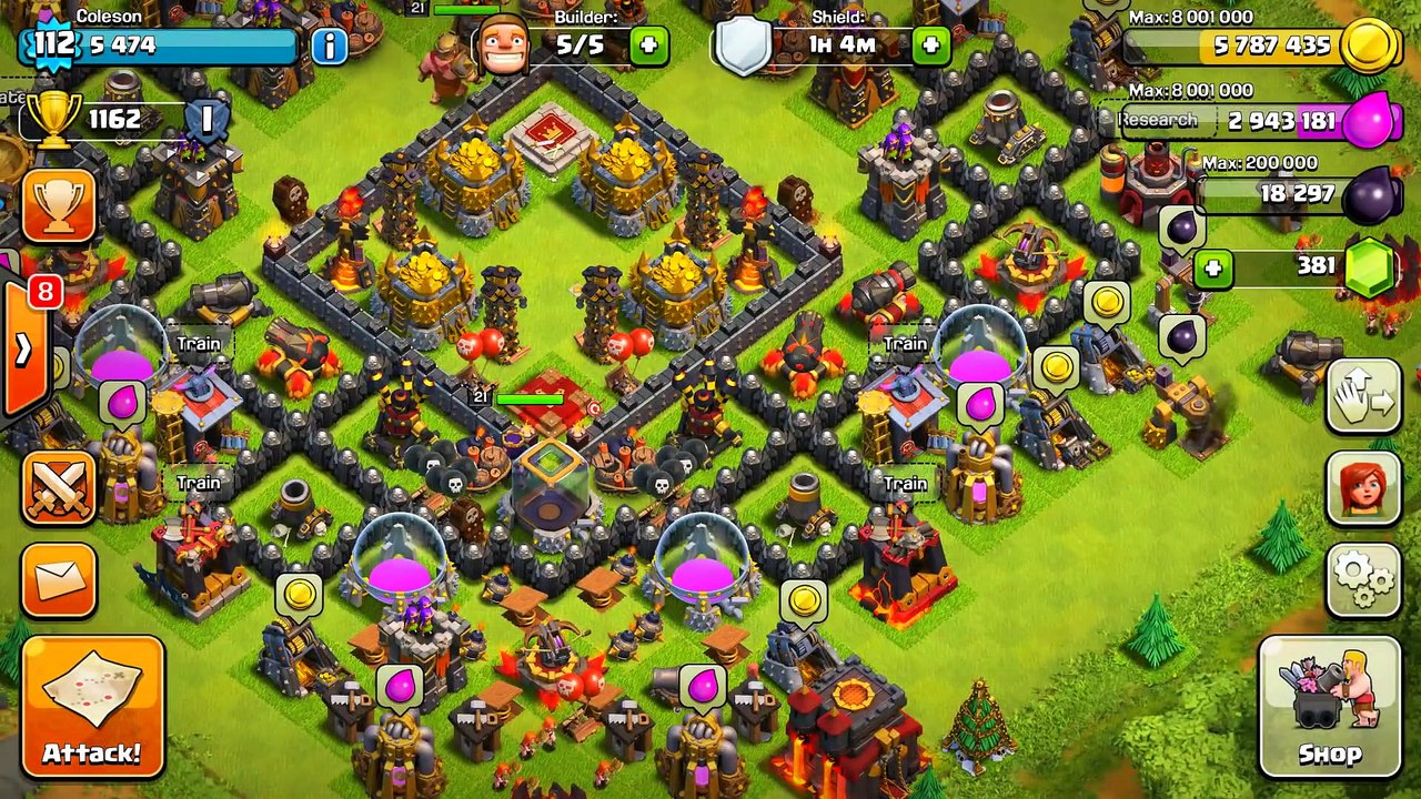 Clash Of Clans - WORLDS BEST BASE IN HISTORY! #1 VOTED WOW! (Funny Moments + Defensive replays)