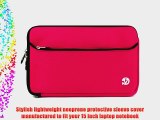 Neoprene Sleeve Carrying Case (Magenta) for Dell Inspiron 15R 1570MRB 15.6-Inch Laptop   SumacLife