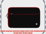 Red Trim Durable Neoprene Protective Laptop Sleeve Cover for Asus