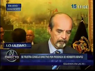 Heriberto Benítez Benítez irrumpió en Consejo Directivo en debate de Caso Yovera