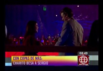 "Al fondo hay sitio": Mónica Sánchez y Diego Bertie se besaron