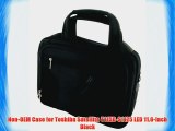 rooCASE Toshiba Satellite T115D-S1125 LED 11.6-Inch Black Netbook Carrying Case (Deluxe Bag