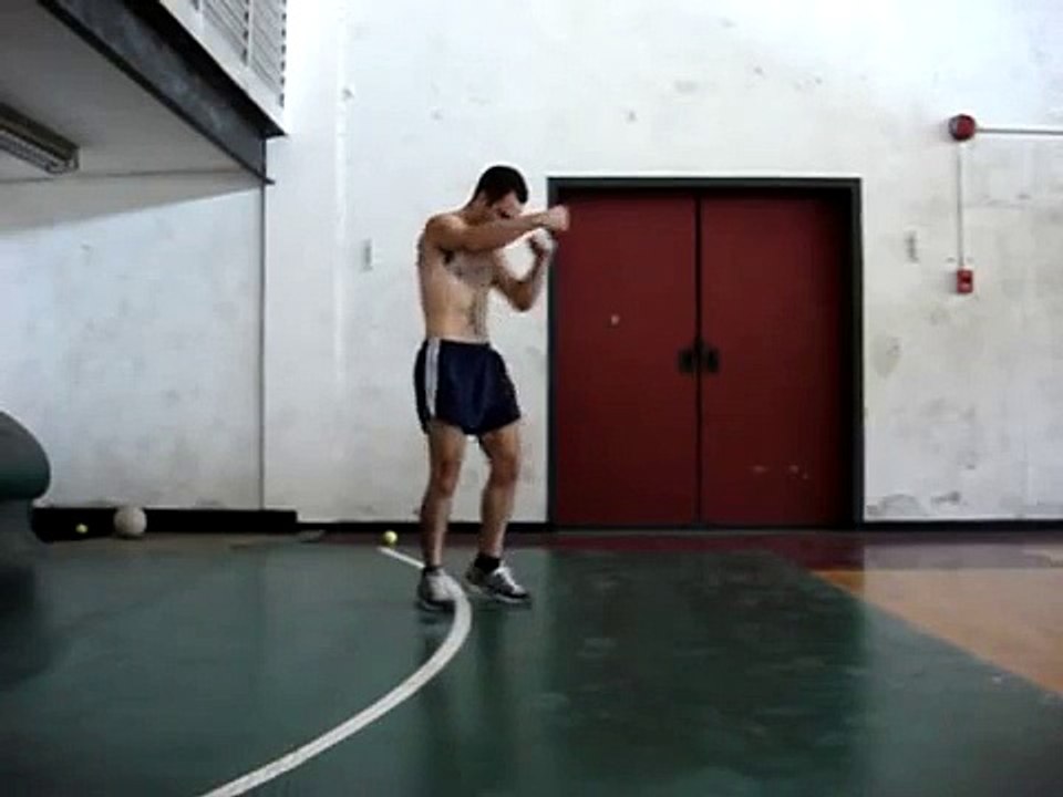 Boxing footwork drill
