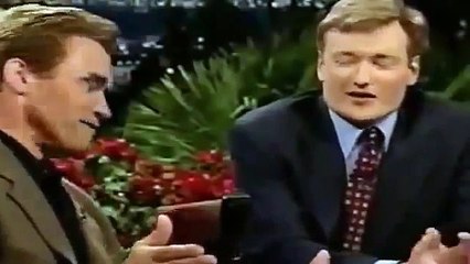 Conan O'Brien in L A Arnold Schwarzenegger 11 10 99 HQ