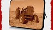 13 inch Rikki KnightTM Old Ford Tractor on Vintage Background Design Laptop Sleeve