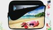 10 inch Rikki KnightTM Pink Sunhat Flip-flops On Sandy Beach Design Laptop sleeve - Ideal for