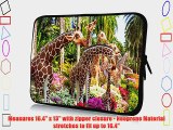 17 inch Rikki KnightTM Giraffe Statue Design Laptop Sleeve