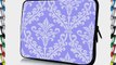 17 inch Rikki KnightTM Pastel Blue Color Damask Design Laptop Sleeve