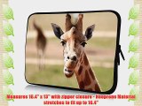 17 inch Rikki KnightTM African Giraffe Close-Up Design Laptop Sleeve