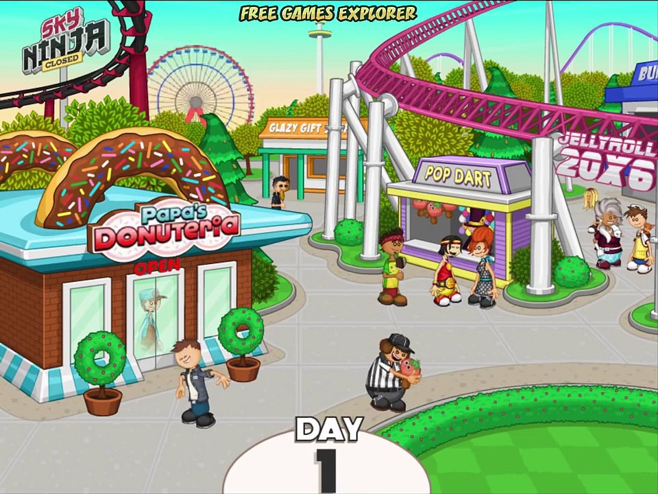 Papa’s Donuteria - Game Preview (First Day Tutorial)
