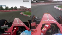 F1 2013 vs Real Life - Circuit de Catalunya