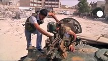 Los rebeldes sirios resisten las bombas en Alepo