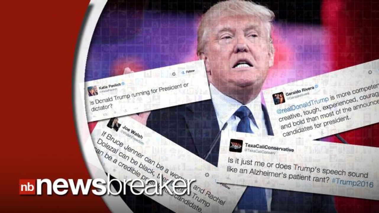 Social Media Explodes Over Donald Trump's Presidential Announcement