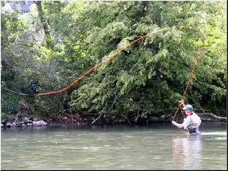 Pêche à la mouche : La double traction - Technique d'apprentissage