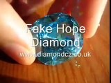 Hope Diamond copy Simulated Diamond Cubic Zirconia CZ