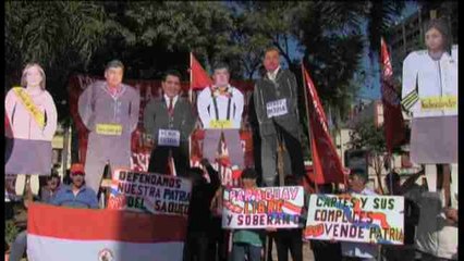Piden con una acampada la derogación de la ley público-privada en Paraguay