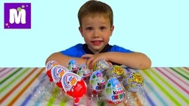 Disney Cars Kinder surprise eggs 2015 - Фиксики Тачки Лунтик и Смешарики яйца сюрприз распаковка игрушек