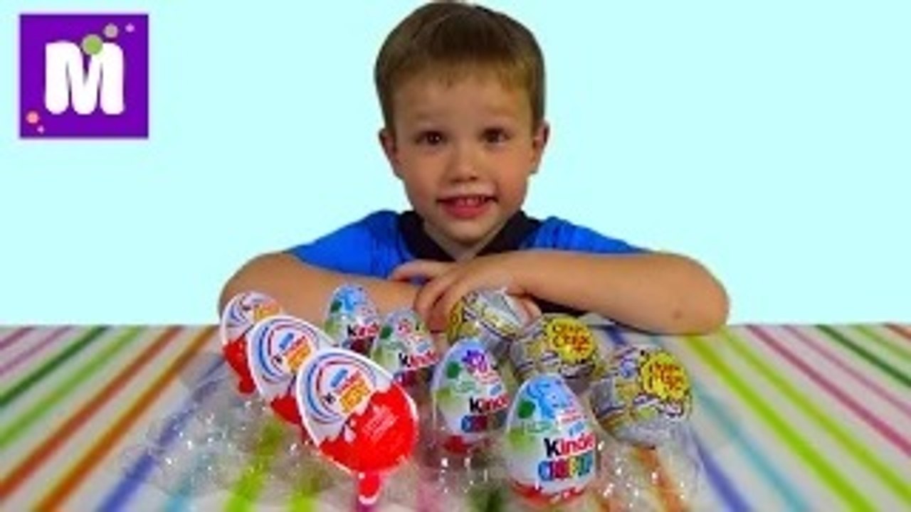 Disney Cars Kinder surprise eggs 2015 - Фиксики Тачки Лунтик и Смешарики яйца сюрприз распаковка игрушек