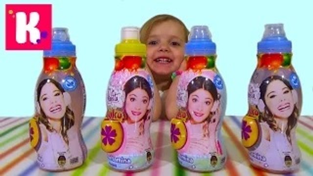 Violetta Disney juice with surprise toy unboxing 2015 - Виолетта Дисней сок с сюрпризом игрушкой распаковка