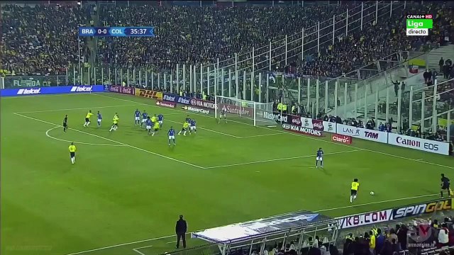 Jeison Murillo 0:1 Super Goal | Brazil vs Colombia 17.06.2015