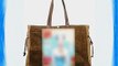 Large Canvas Leather Casual Shopper Travel Laptop Tote Hobo Satchel Handbag-Coffee