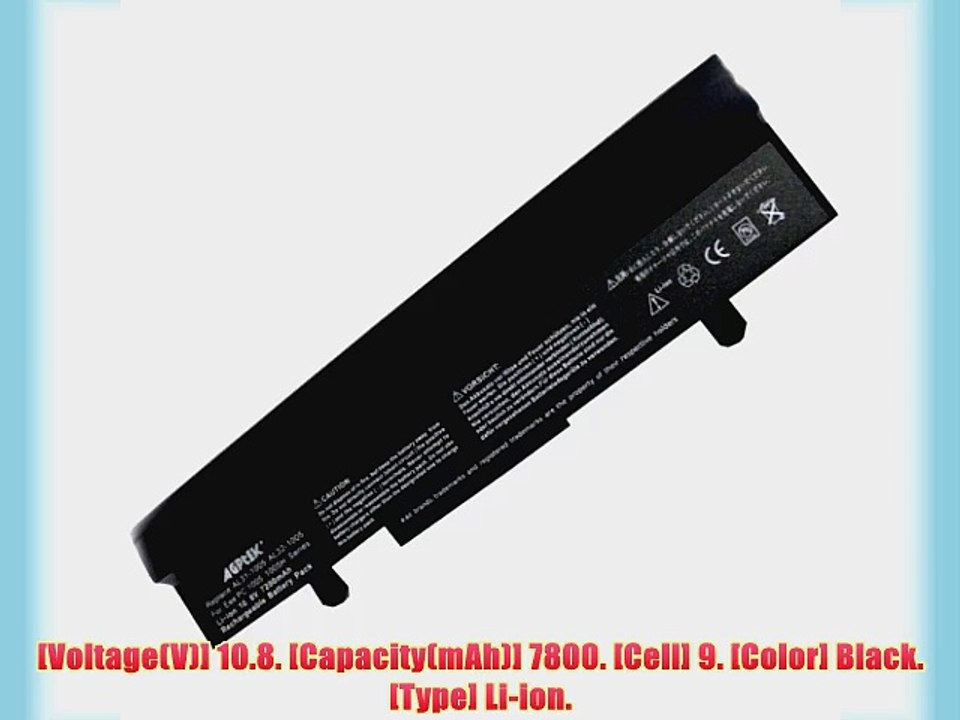 7200mAh Battery for ASUS Eee-PC 1001 1101HA 1101HGO 1005 1005H 1005HA 1005HAB Series Laptop