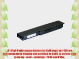 LB1 High Performance Battery for Dell Inspiron 1420 Laptop Notebook Computer PC (6cells 4400mAh