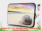 15 inch Rikki KnightTM Seashell on Beach during Sunset Design Laptop Sleeve