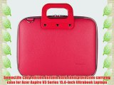 Pink SumacLife Cady Semi Hard Case w/ Shoulder Strap for Acer Aspire V3 Series 15.6-inch Ultrabook